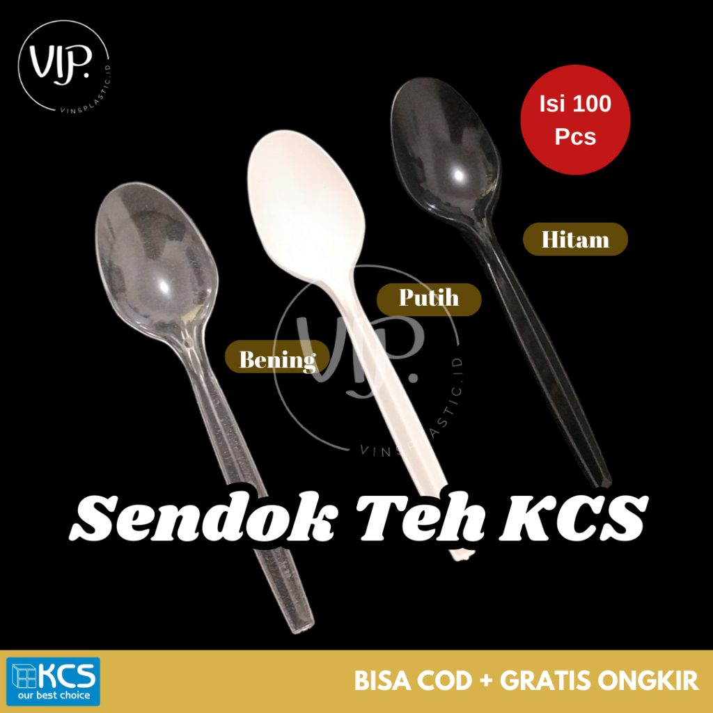 Sendok Kecil Teh Puding Es Krim Cake Jasuke | Sendok Plastik Putih Bening Hitam KCS