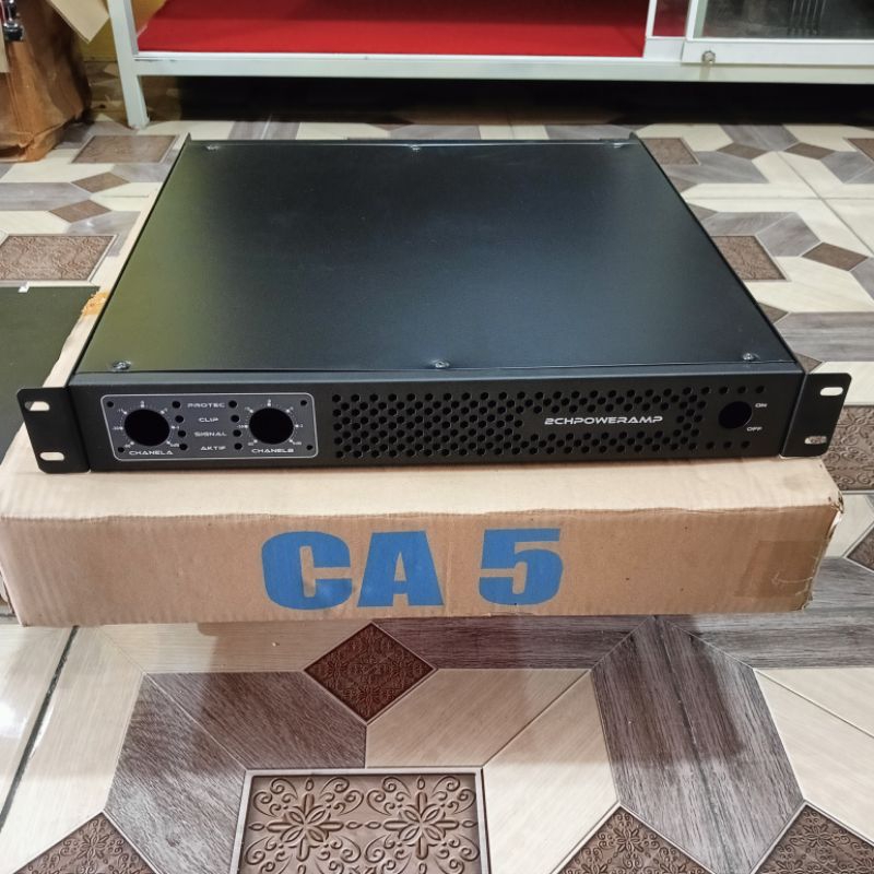 Box Power 1U 2CH Cocok untuk Class D Power Amplifier