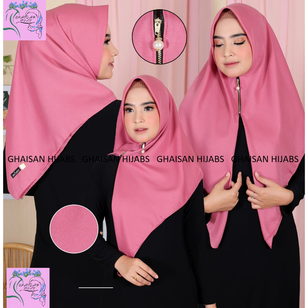 Hijab Instan Zipper Glamour Ansania Shinar Glamour