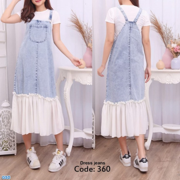 Dress Limited Murah Wanita Jual Dress Kodok 360 Rok Jeans / jeans Wanita/Baju