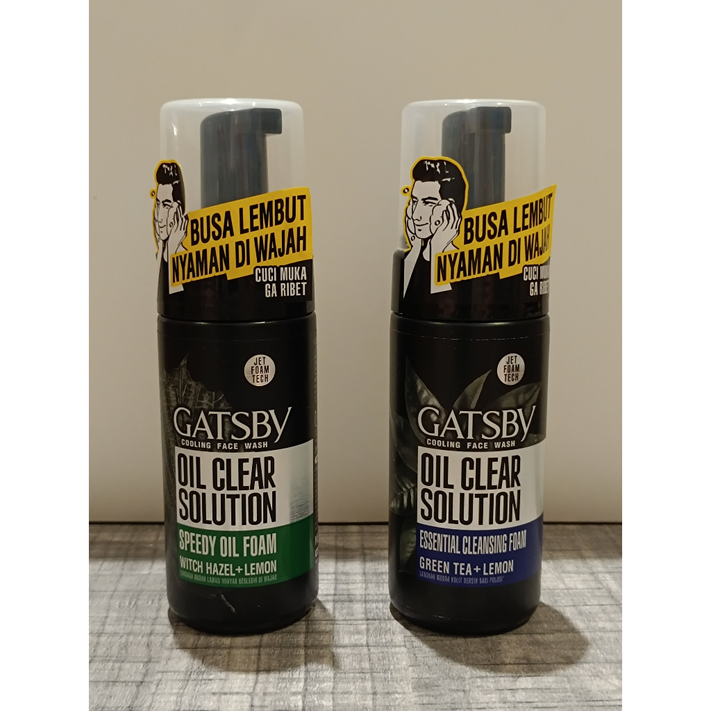 Gatsby Cooling Face Wash Facial Micro Foam Oil Clear Solution 110ml