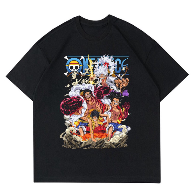 KAOS BAJU ANIME ONE PIECE - ALL GEAR | T-SHIRT ANIME MOVIE ONE PIECE VINTAGE | BAJU KARTUN ANIME ONE