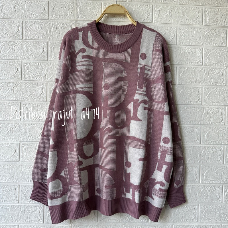 BAM SWEATER RAJUT IMPORT OVERSIZE WANITA KOREA
