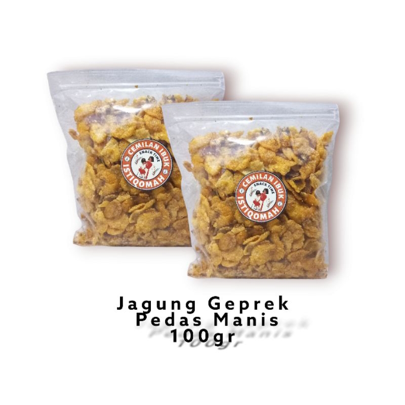 

CII - Jagung Geprek Pedas Manis 100gr - Makanan Ringan - Cemal-cemil - Jajanan Murah Meriah - Snack Jadul