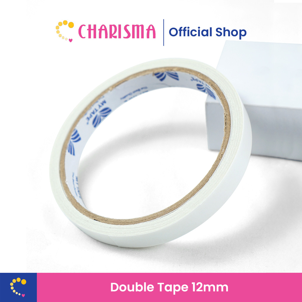 

Charisma Double Tape 12mm X 9M - Solatip Premium / Isolasi Dua Sisi / Tipis / Perekat Kuat