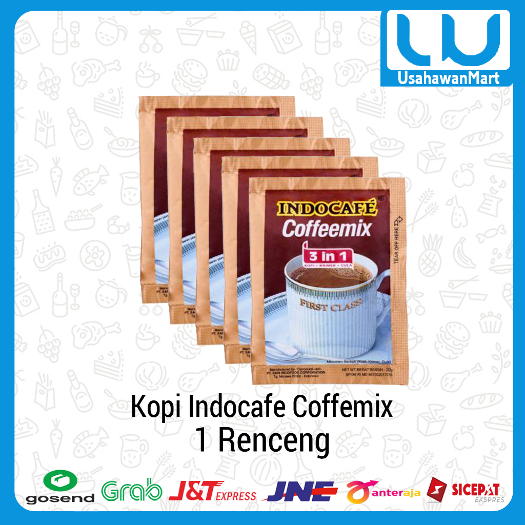 

INDOCAFE COFFEMIX 3in1 20GR RENCENGAN (ISI 10)