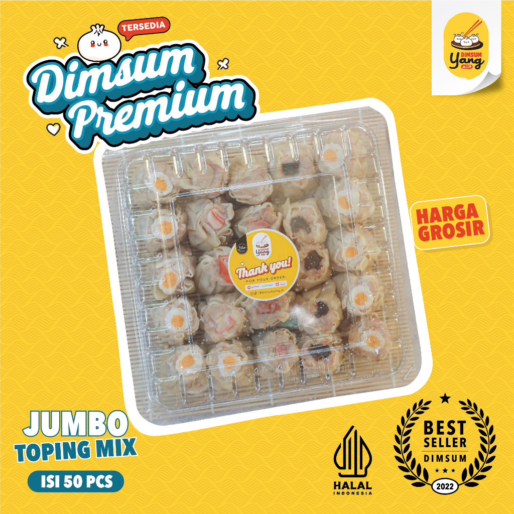 

Dimsum Frozen Ayam Premium isi 100 pcs HALAL