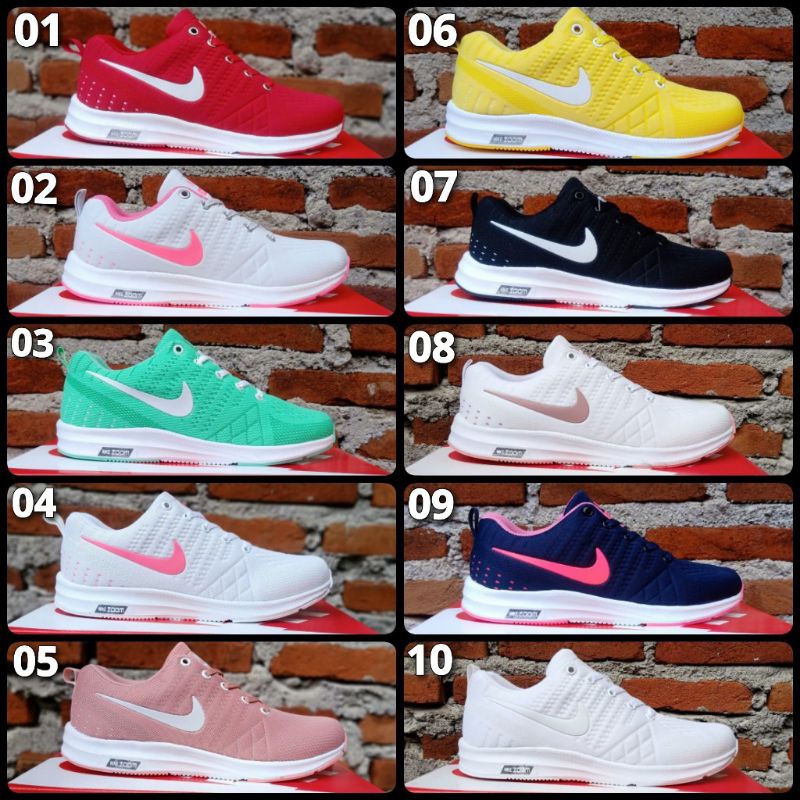 SEPATU SEKOLAH KERJA KULIAH KANTOR SERAGAMAN WANITA IMPORT, Sepatu Sneakers Olahraga Fitnes Wanita, 