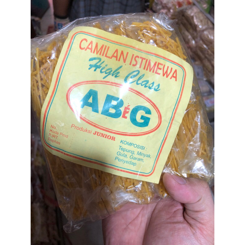 

camilan mie kriuk merek ABG 1 pak