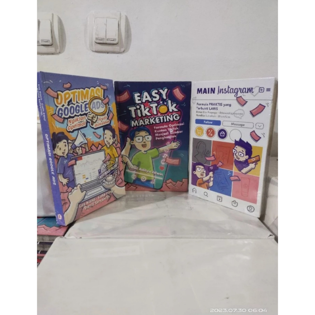 BUKU BISNIS ORI-MAIN INSTAGRAM-EASY TIKTOK MARKETING-OPTIMASI GOOGLE