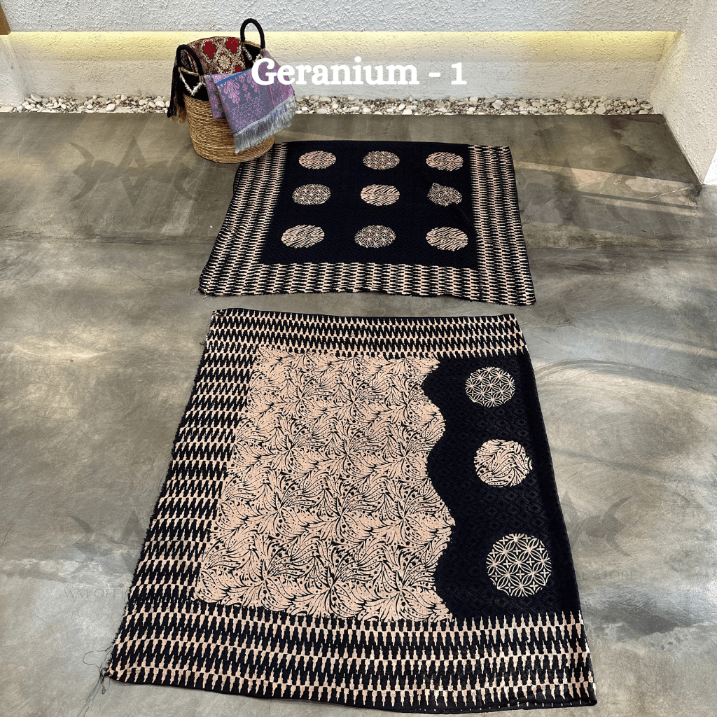 Setelan Kain Batik Viscose Motif Geranium / Kain Batik Setelan