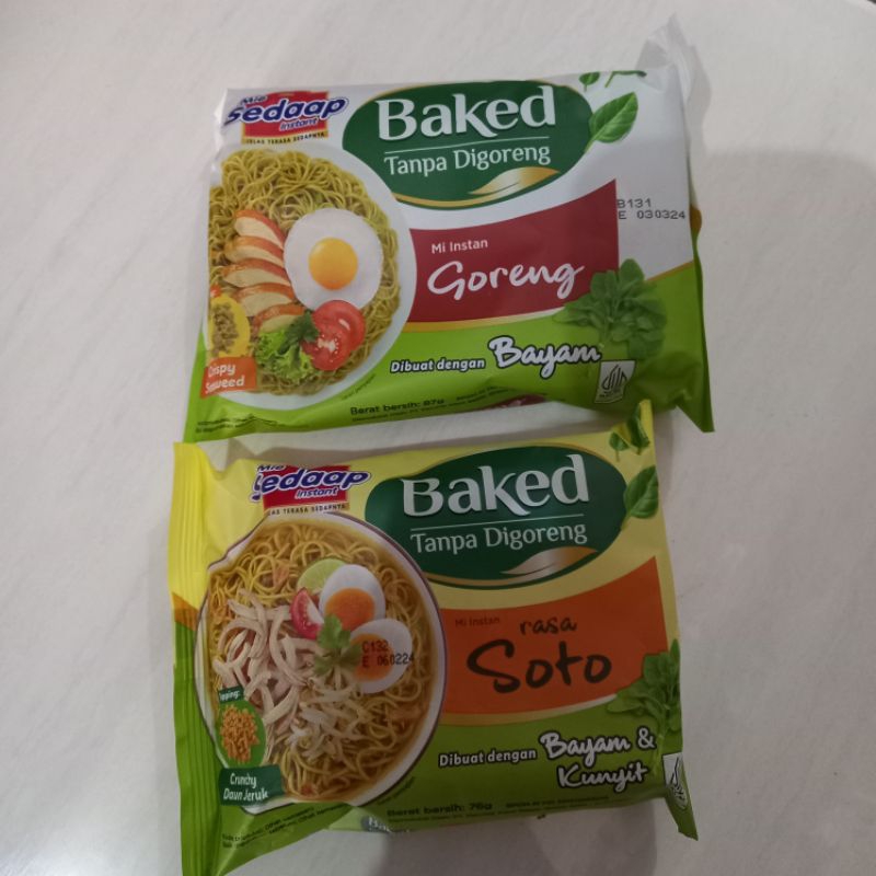 

Mie sedaap baked Soto & Goreng