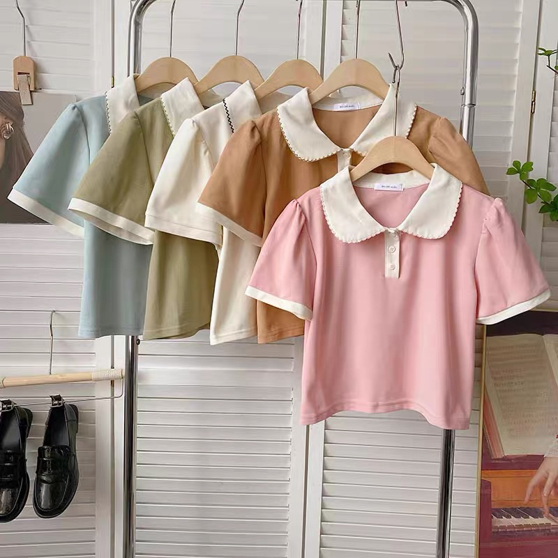 COLLAR TOP BLOUSE WANITA DAILY WEAR ATASAN MX757