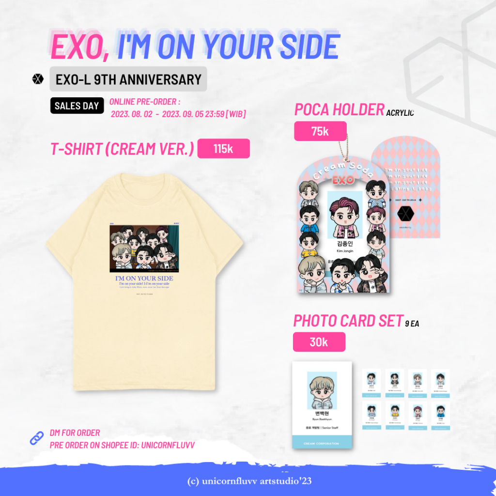 EXO I'M ON YOUR SIDE - EXO-L 9th Anniversary Merchandise | unicornfluvv
