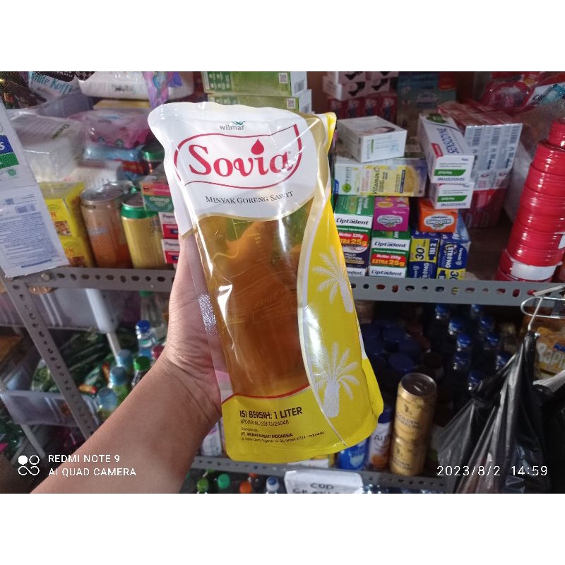 

Sovia minyak goreng 1 liter