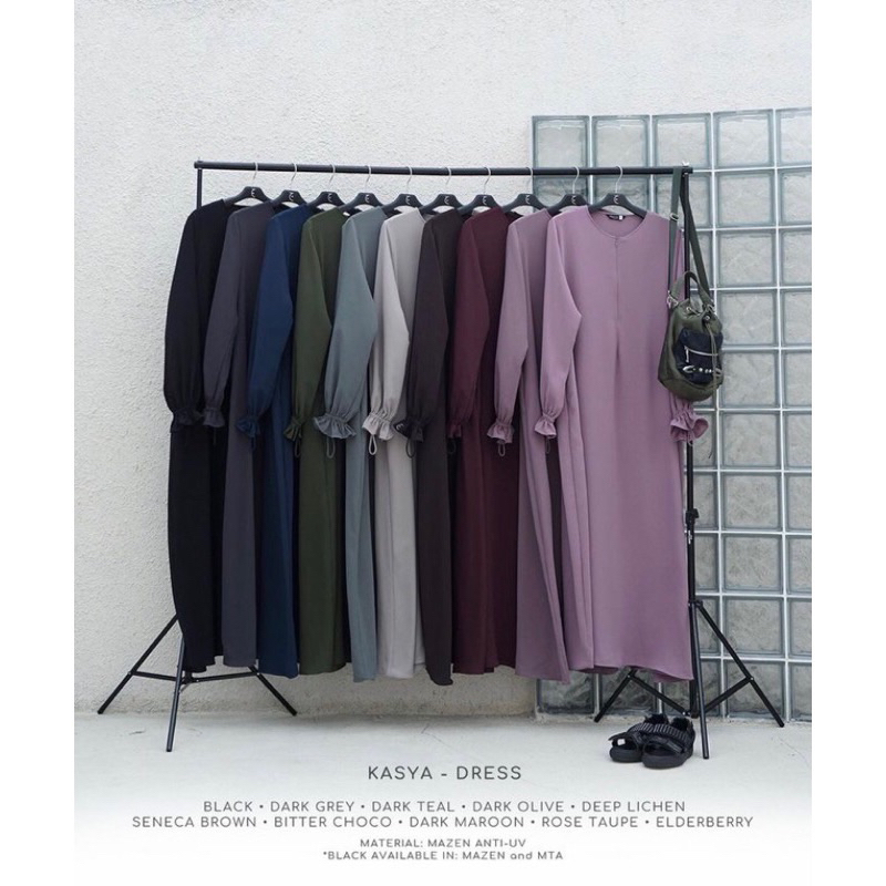 [ON BOOKED] Preloved Kasya Dress Mazen Dark Olive