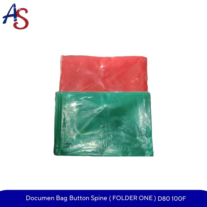 

Folder One Map PLASTIK Kancing w/ Spine (Document Bag) - Bening