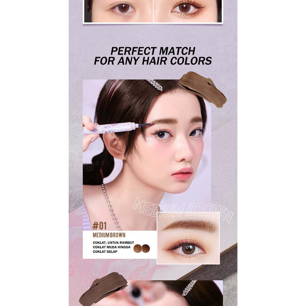 BNB barenbliss Korean Like A Pro! Shockproof Durabrow Pomade「Waterproof Smudgeproof Long Lasting」- Brow Pomade Pensil Alis