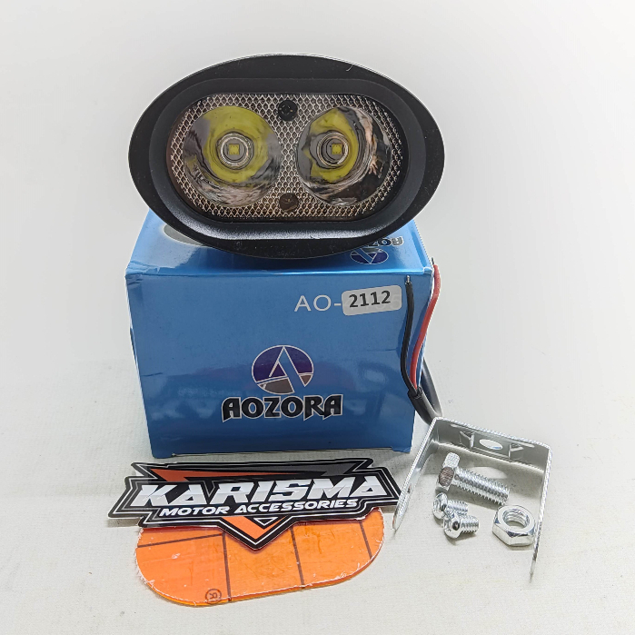 Lampu tembak sorot owl 2 mata putih motor/mobil tiger scorpio satria fu cb 150 vixion byson nmax xab