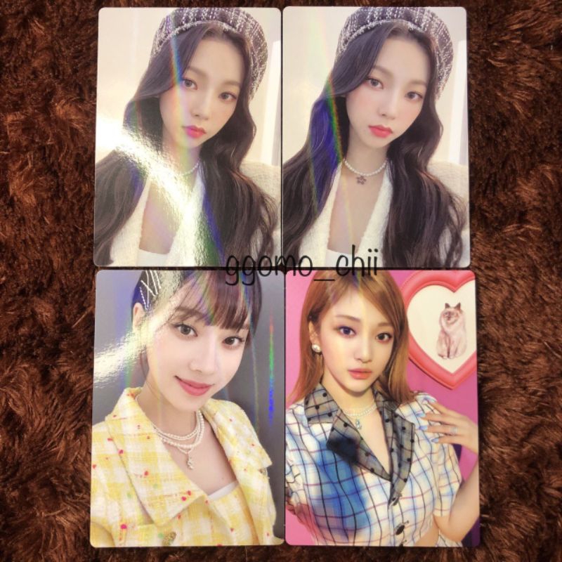 [Ready] aespa karina giselle winter ningning selfie card sg22 season greetings 2022 pc photocard off