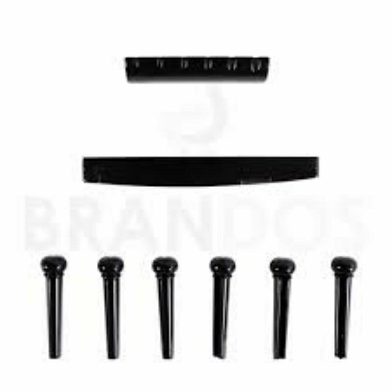 Paket Saddle Nut Pin Gitar Akustik Tulangan Asli
