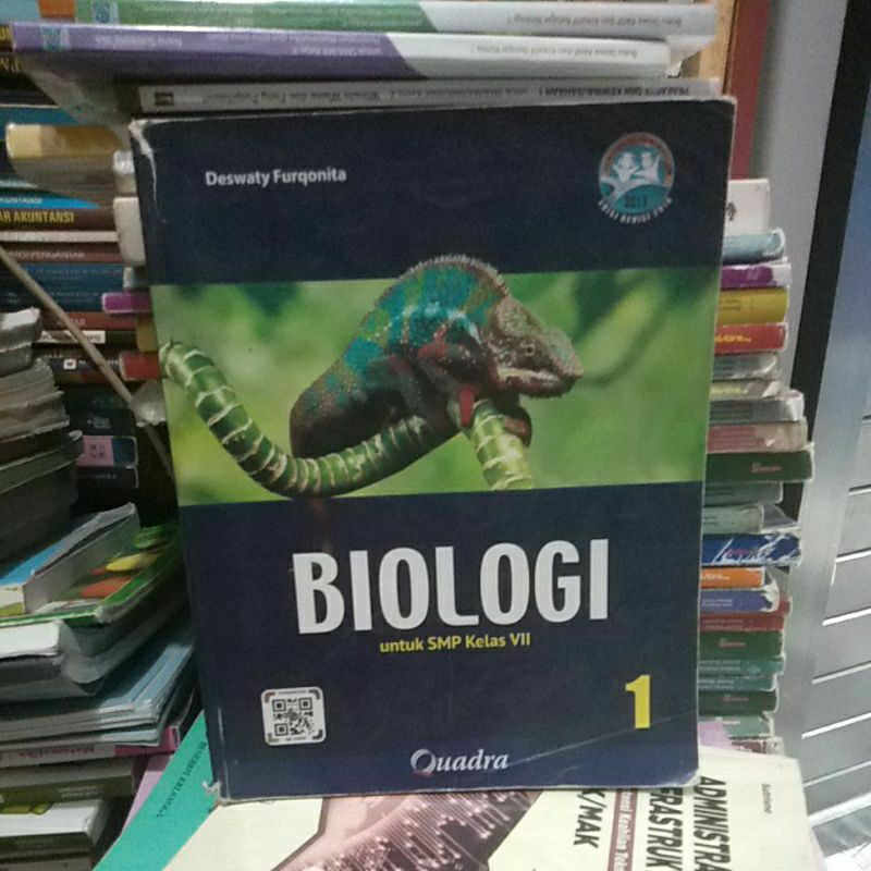 buku bekas biologi untuk SMP kelas 7 penerbit quadra