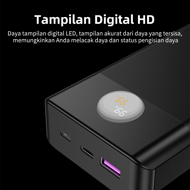 cuci gudang best deals (hot)kivee powerbank 20000 mah real fast charging 22.5w pd+oc 3.0 2 input 2