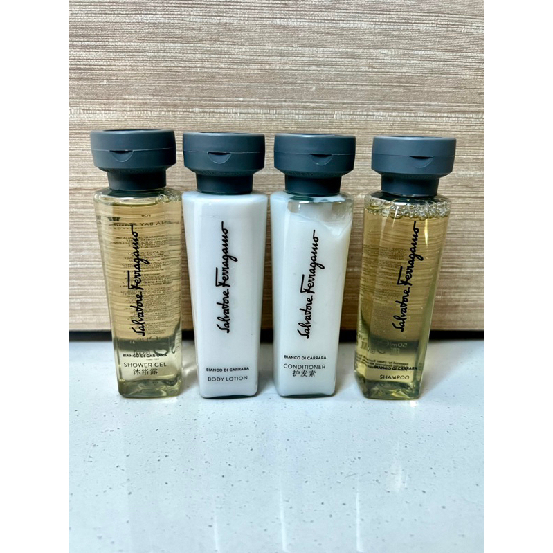 Travel Size Salvatore Ferragamo Sabun Shampoo Lotion Conditioner