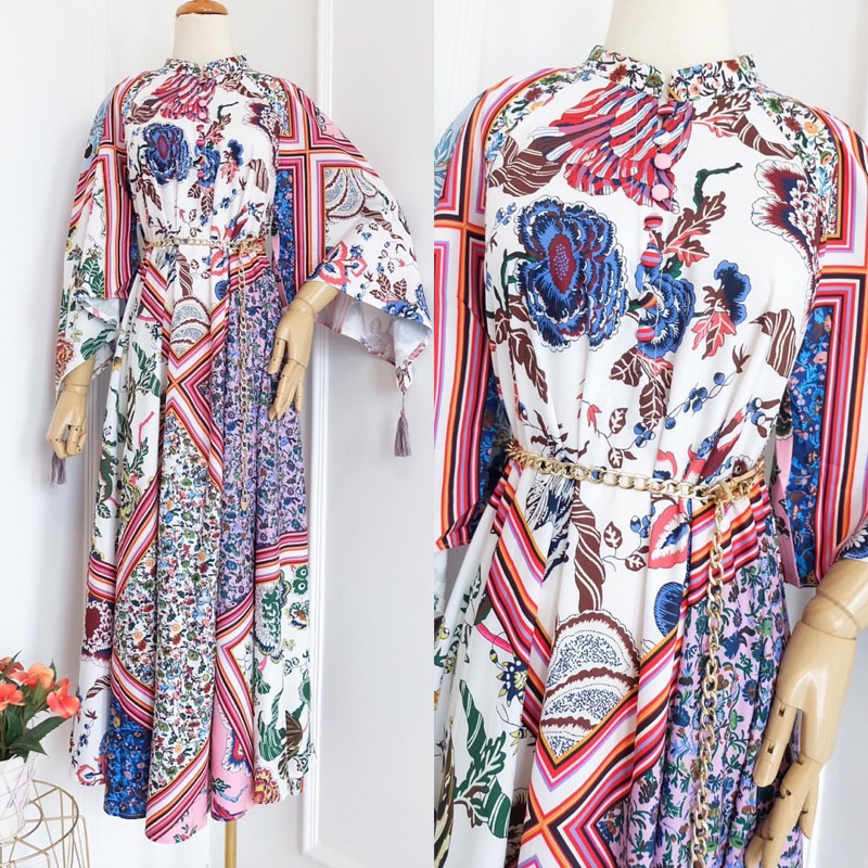 [Ijuf] Luna dress maxi floral import bangkok Bkk