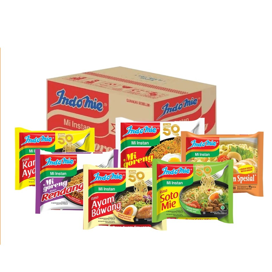 

INDOMIE (1LUSIN) GORENG KUAH AYAM BAWANG KARI KALDU SOTO ALL VARIAN