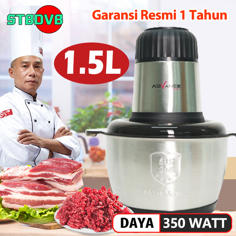 Blender Daging Stainless 1,8L Liter Mitochiba Penggiling Sayur Buah-Buah Meat Chopper Ukuran Besar 3