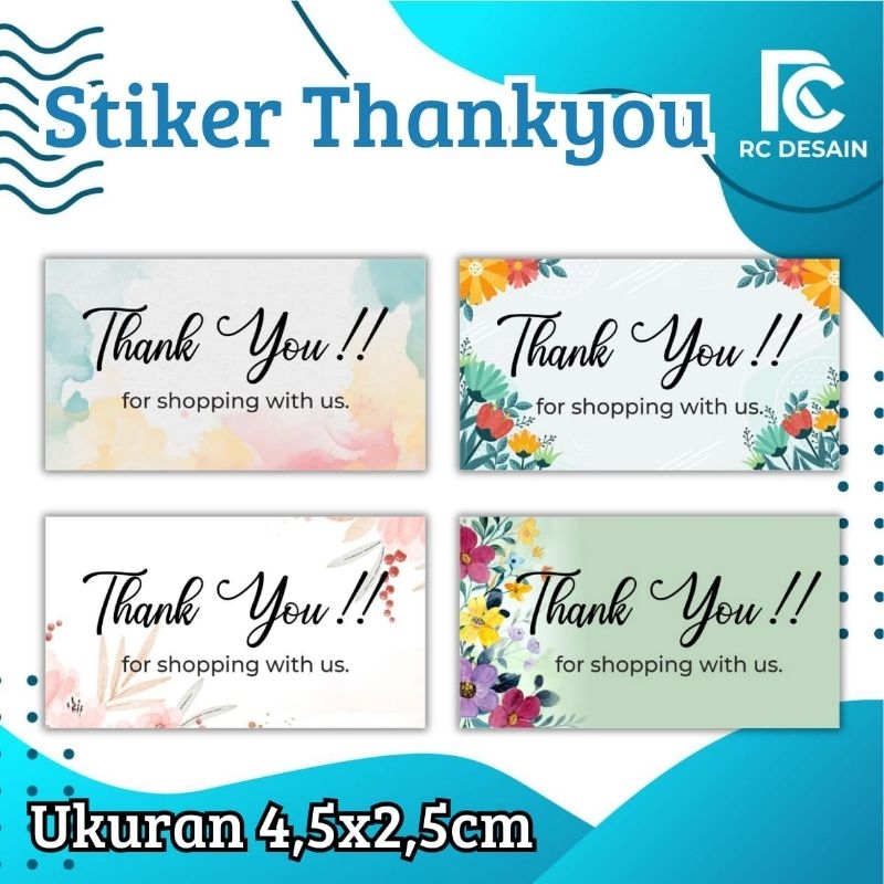 

STIKER THANKYOU KOTAK PANJANG ISI 50 PCS
