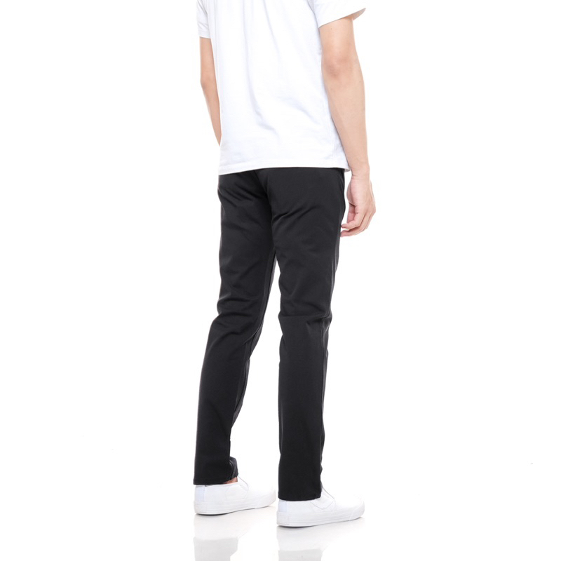 CELANA CHINO PRIA SLIM FIT STRETCH CASUAL FORMAL HITAM