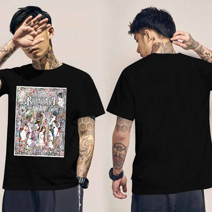 Kaos NAIF BAND Tshirt Unisex Casual Bahan 100% Cotton Black T-SHIRT