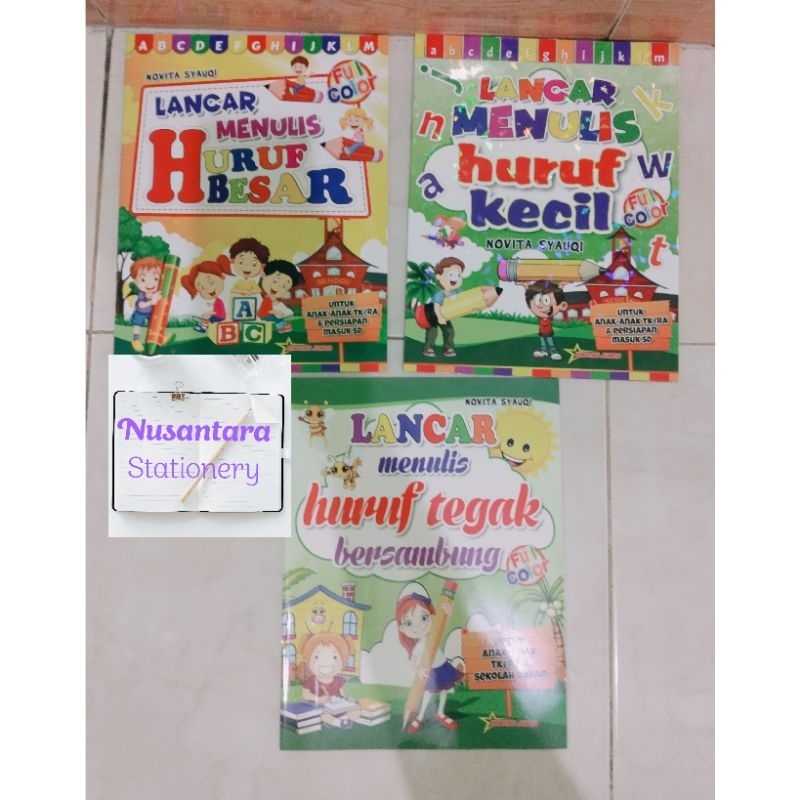 Lancar Menulis Huruf Kecil | Lancar Menulis Huruf Besar | Lancar Menulis Tegak Bersambung