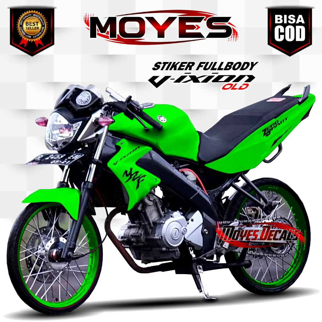 (COD)  Decal Variasi Stier Yamaha Vixion Old Motif Polos Kualiatas Anti Luntur