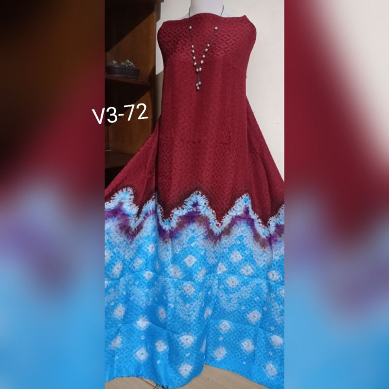 Kain jumputan Palembang bahan viscose  3 m