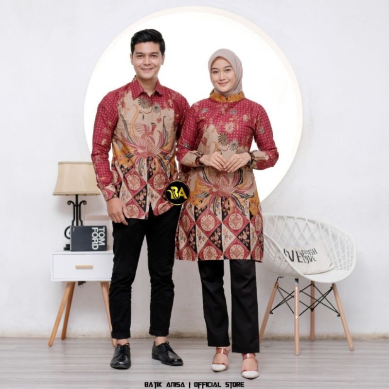 Couple Batik Baju Atasan pria Baju Atasan wanita Baju Couple keluarga Batik motif Bagus
