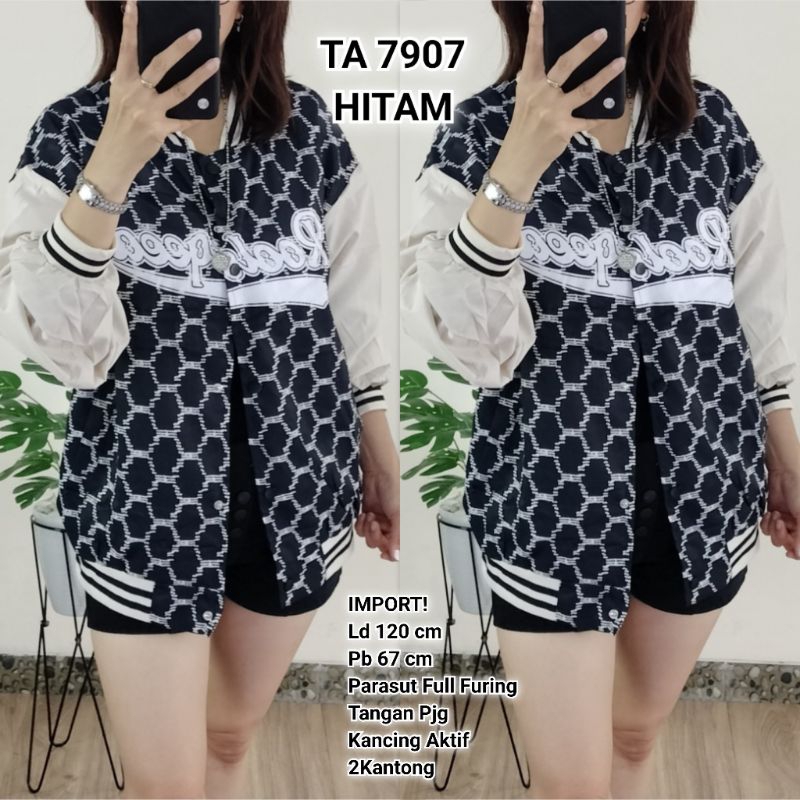 TA 7907. Jacket Jumbo Parasut Import Baseball