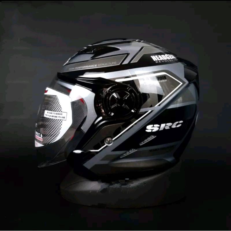 Helm NHK Gladiator Touring Black Silver Promo NHK Dobel visor