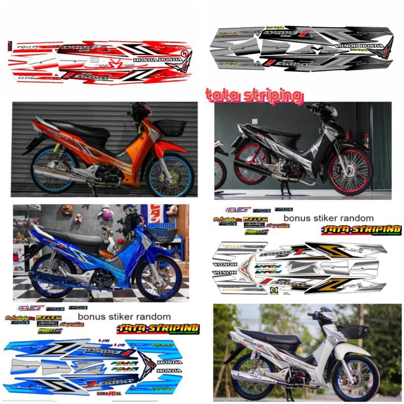 striping stiker wave 125 i wave 125 thailand(BISACOD)