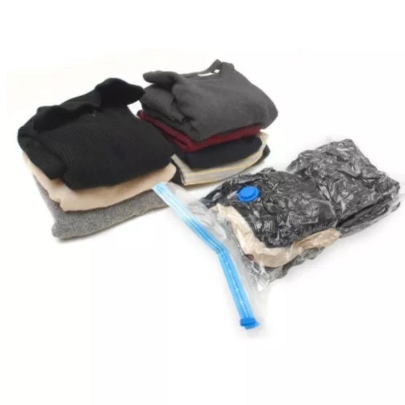 DSTORE Plastik penyimpanan vakum Vacum vacuum Bag tas storage organizer Travel Baju Tahan Air reusable vacuum bag