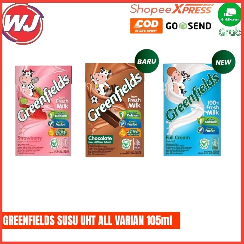 

GREENFIELDS SUSU UHT ALL VARIAN 105ml