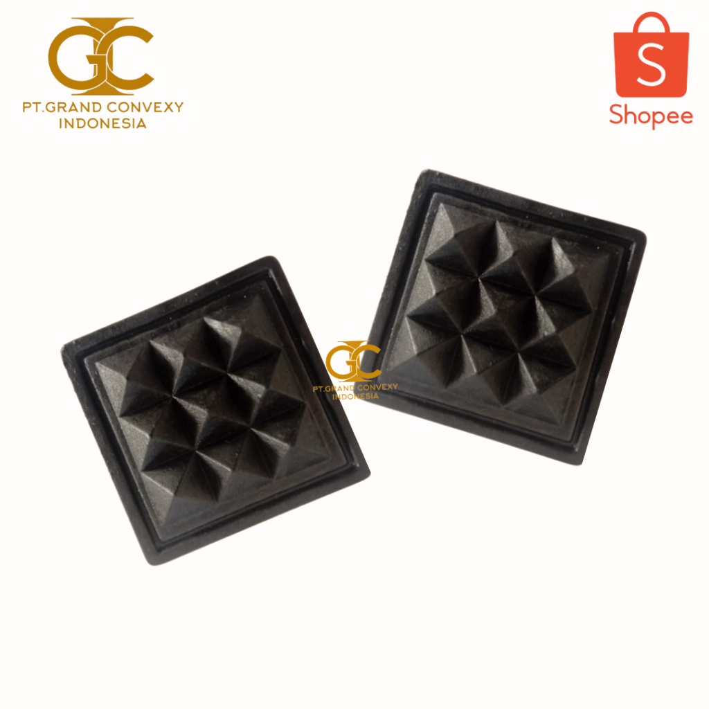 Kaki-Kaki karet Tas/Koper 3X3 cm