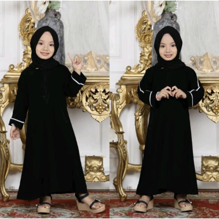 Gamis Abaya Anak Basic Dubai21 Bisban Pakaian Muslim Anak Terbaru