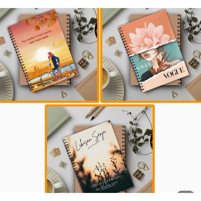 

NOTEBOOK A5 BUKU CATATAN BUKU SEKOLAH JOURNAL BOOK DIARY BOOK BUKU SKETSA SKETCHBOOK ISI DOTTOD LINE GRID BLANK