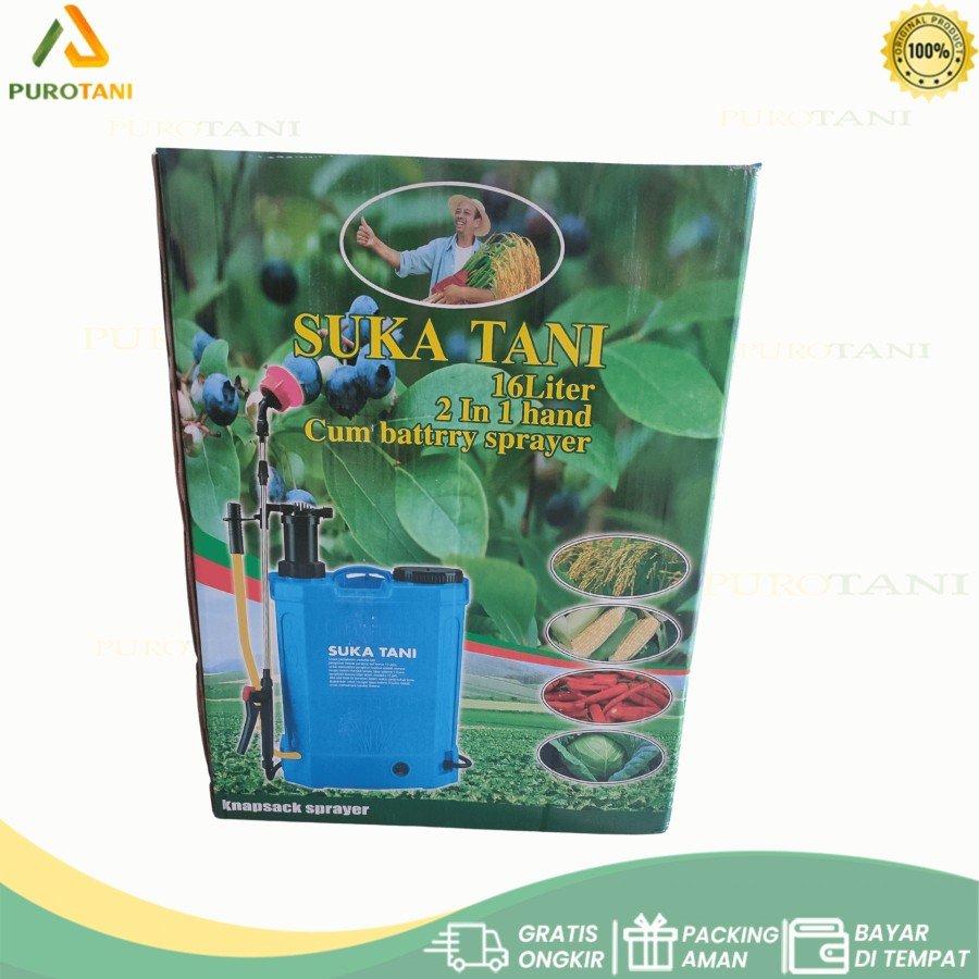Sprayer Elektrik Sukatani 16liter Tangki Semprot 2 in 1