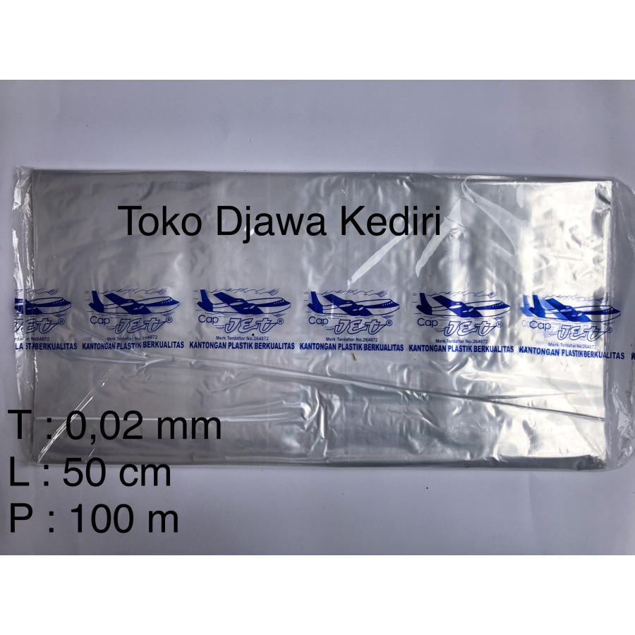 plastik laundry PP 50cm X 50 m // Plastik PP Bening Meter