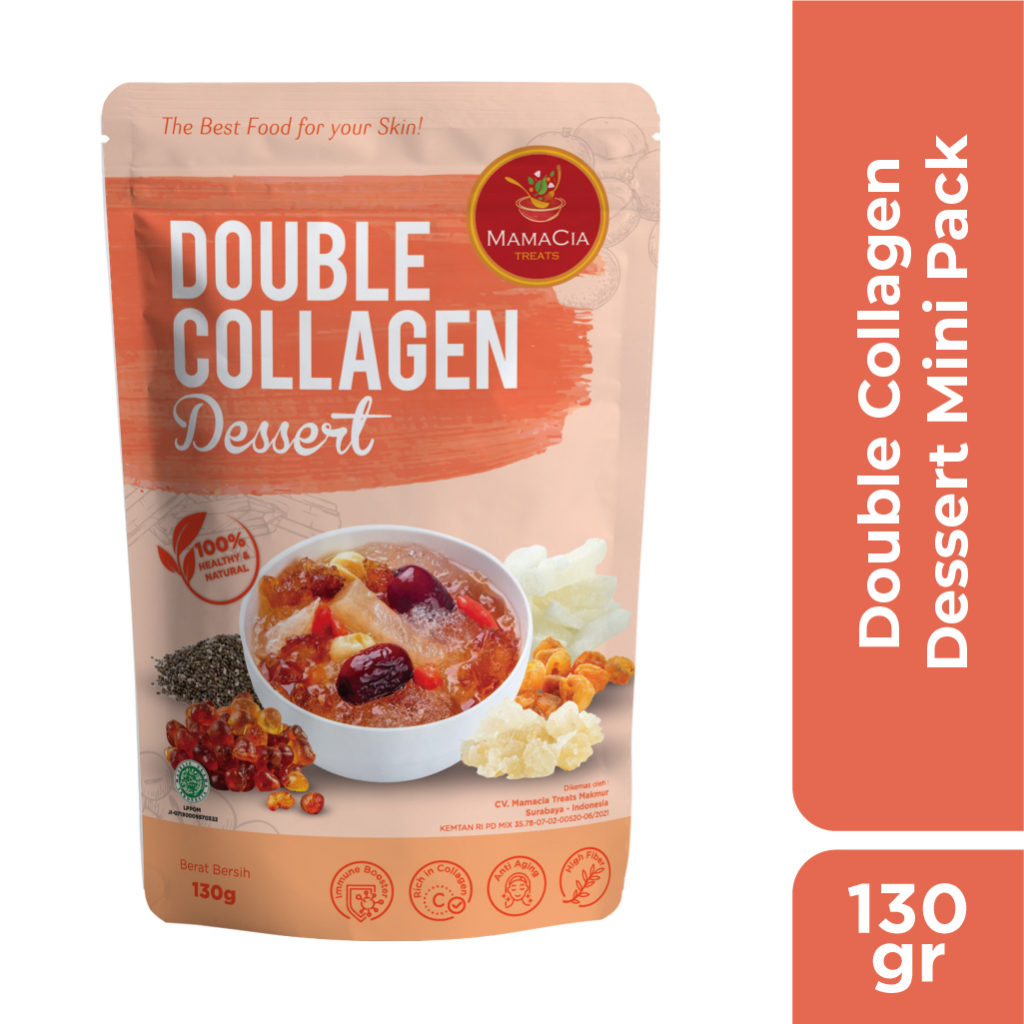 

Mamacia Treats Paket Double Collagen Dessert (Peach Gum + Snow Bird Nest) Mini Pack