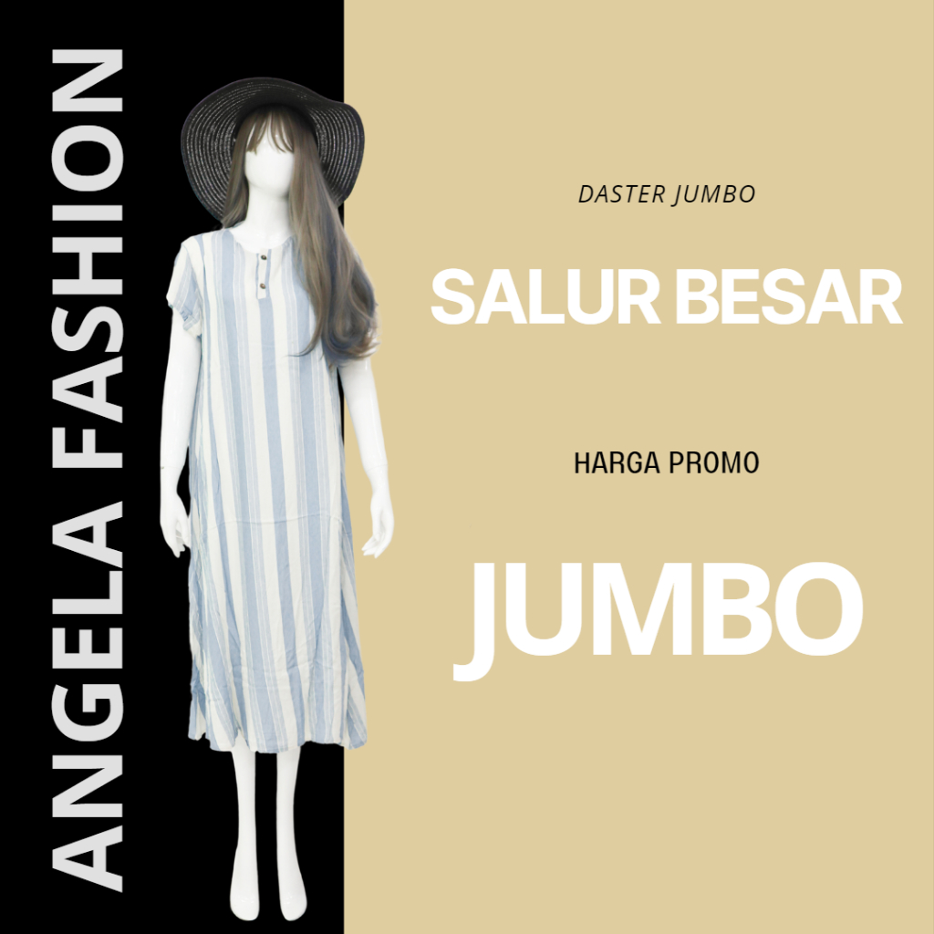 JUMBO DASTER PANJANG SALUR BESAR MURAH